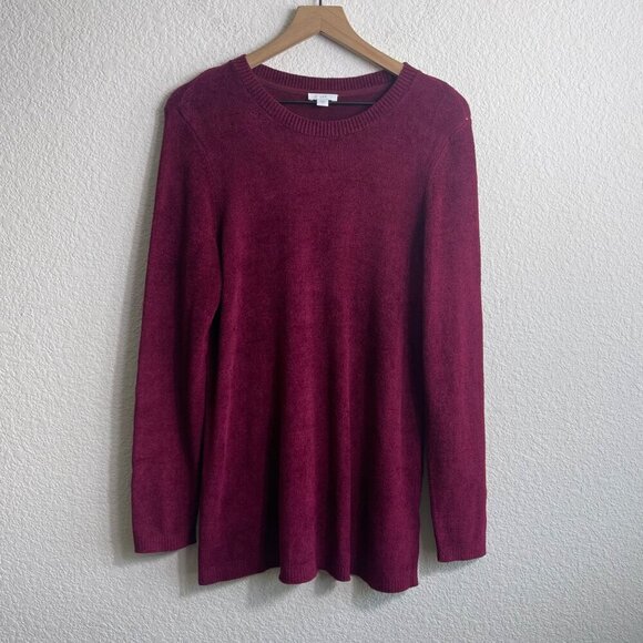 J. Jill Maroon Sweater – Size M – Super Soft Knit – Excellent Condition - Picture 4 of 10